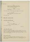 Moe Howard's 28pp. Script Dated May 1936 for The Three Stooges Film ''Whoops, I'm an Indian!'' -- With Annotations in Moe's Hand Throughout & 3.5 Additional Pages of Script Changes -- Very Good